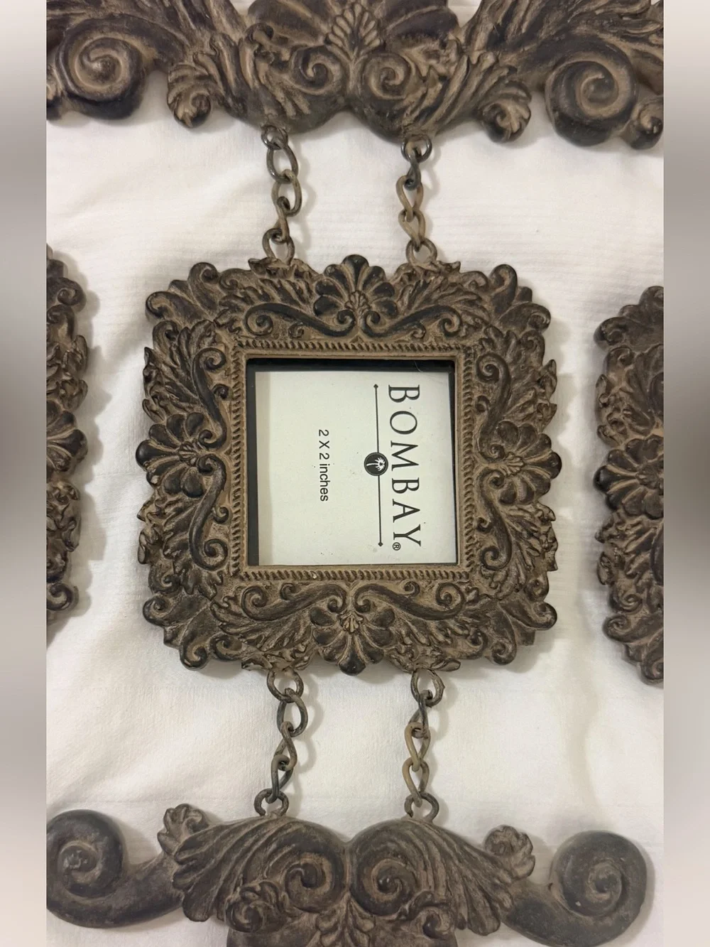 VTG Bombay Company Ornate Triple wall hanging Picture Frame